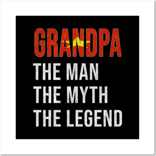 Grand Father Vietnamese Grandpa The Man The Myth The Legend - Gift for Vietnamese Dad With Roots From  Vietnam Posters and Art